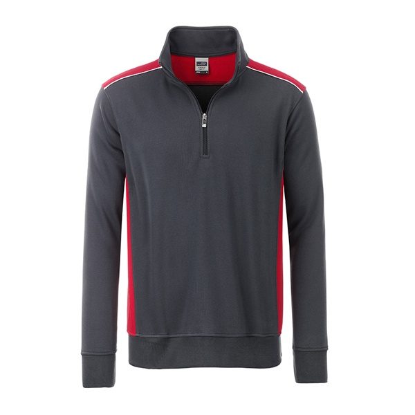 JN 868 - Easy-care sweatshirt korte rits - Afbeelding 14