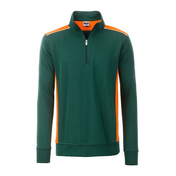 JN 868 - Easy-care sweatshirt korte rits - Afbeelding 3