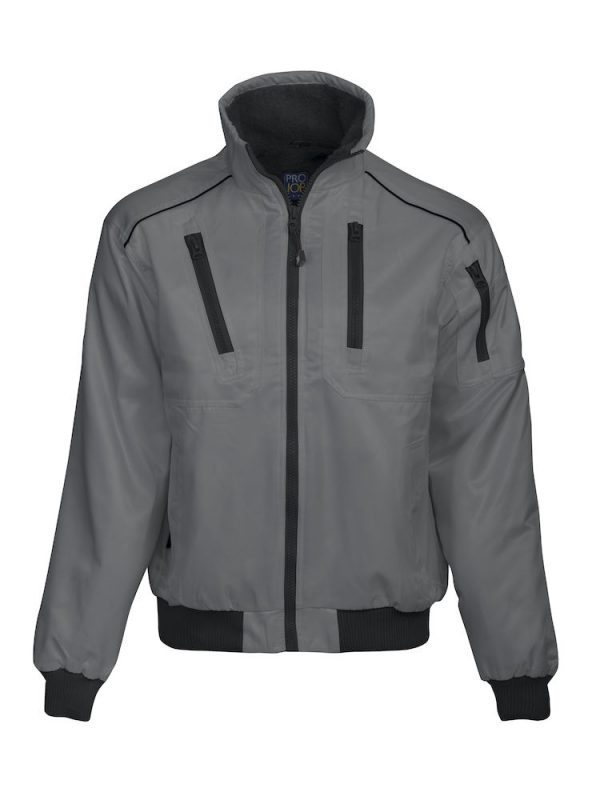 4401 - Pilootjas met binnenvoering en kraag in teddy fleece