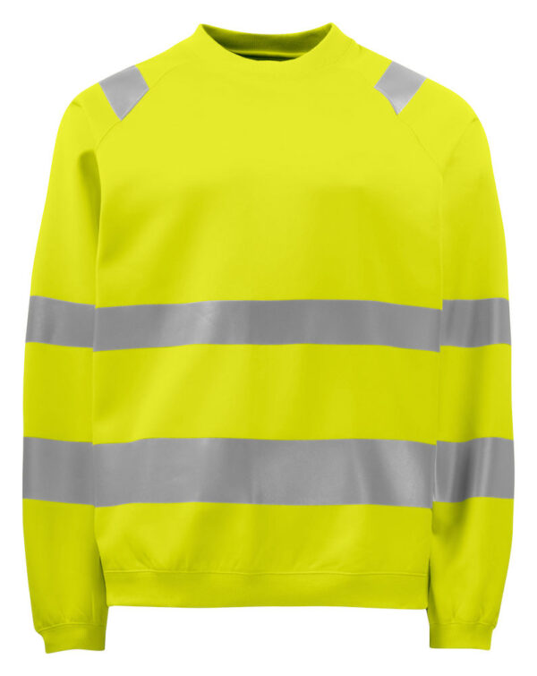 6106 SWEATSHIRT COL ROND POLYCOTON HV EN ISO 20471 CLASSE 3 – Image 3